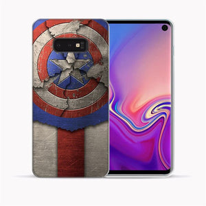 For Samsung Galaxy A10 A30 A50 M10 M20 M30 S10E S10 Plus E Silicone Phone Case Captain America Batman Soft TPU Back Cover