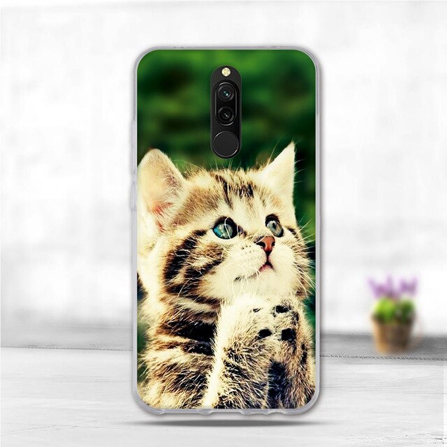 Soft Case For Xiaomi Redmi 8 Case Silicone TPU Back Cover For Redmi 8A Case Flower Animal Phone Funda Coque For Xiomi Redmi 8 A