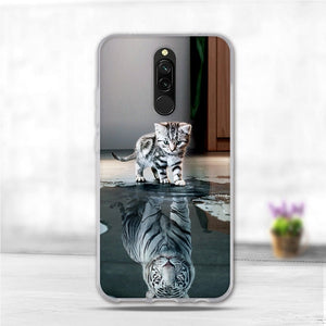 Soft Case For Xiaomi Redmi 8 Case Silicone TPU Back Cover For Redmi 8A Case Flower Animal Phone Funda Coque For Xiomi Redmi 8 A