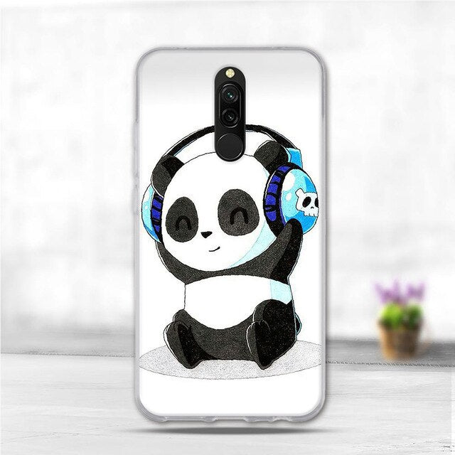 Soft Case For Xiaomi Redmi 8 Case Silicone TPU Back Cover For Redmi 8A Case Flower Animal Phone Funda Coque For Xiomi Redmi 8 A