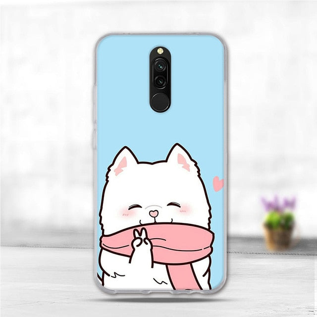 Soft Case For Xiaomi Redmi 8 Case Silicone TPU Back Cover For Redmi 8A Case Flower Animal Phone Funda Coque For Xiomi Redmi 8 A