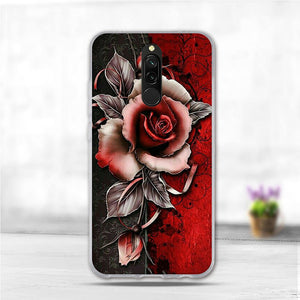 Soft Case For Xiaomi Redmi 8 Case Silicone TPU Back Cover For Redmi 8A Case Flower Animal Phone Funda Coque For Xiomi Redmi 8 A