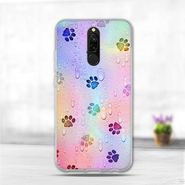 Soft Case For Xiaomi Redmi 8 Case Silicone TPU Back Cover For Redmi 8A Case Flower Animal Phone Funda Coque For Xiomi Redmi 8 A