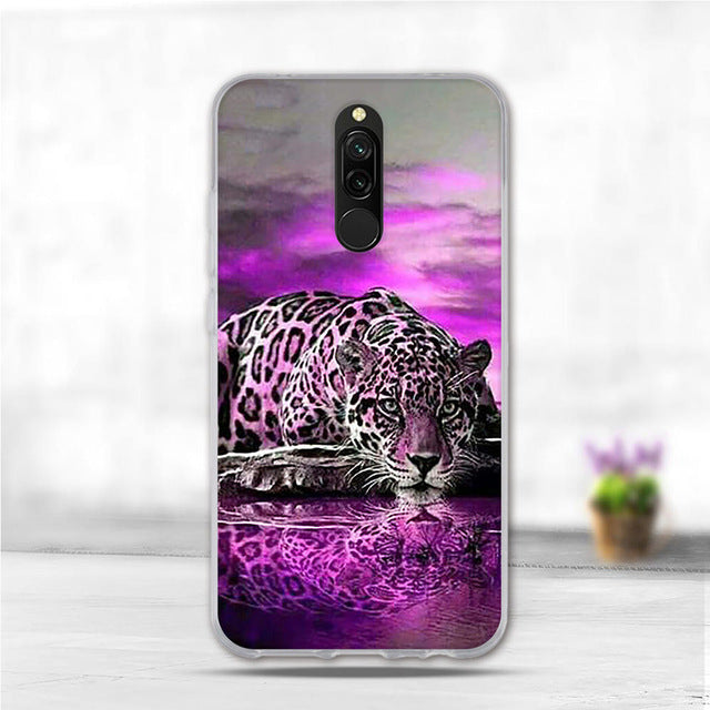 Soft Case For Xiaomi Redmi 8 Case Silicone TPU Back Cover For Redmi 8A Case Flower Animal Phone Funda Coque For Xiomi Redmi 8 A