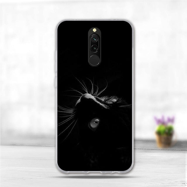 Soft Case For Xiaomi Redmi 8 Case Silicone TPU Back Cover For Redmi 8A Case Flower Animal Phone Funda Coque For Xiomi Redmi 8 A