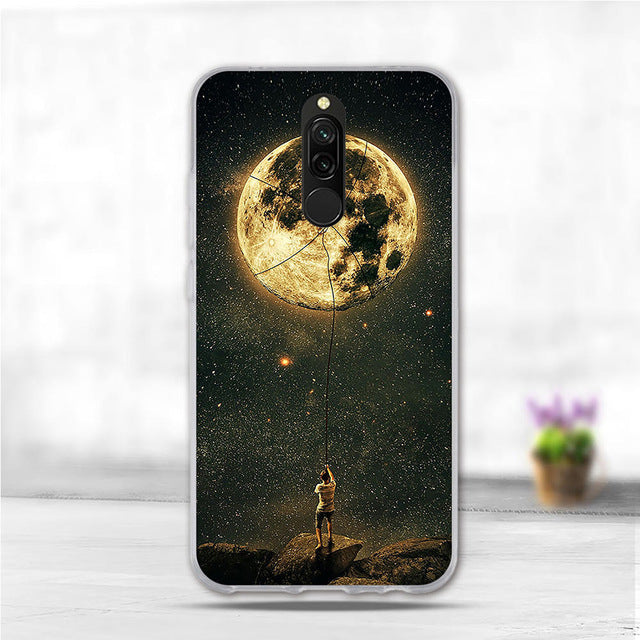 Soft Case For Xiaomi Redmi 8 Case Silicone TPU Back Cover For Redmi 8A Case Flower Animal Phone Funda Coque For Xiomi Redmi 8 A