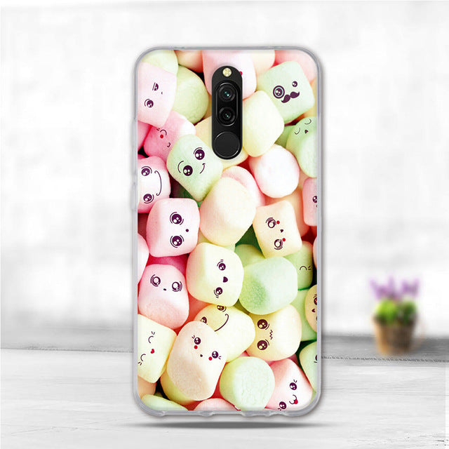 Soft Case For Xiaomi Redmi 8 Case Silicone TPU Back Cover For Redmi 8A Case Flower Animal Phone Funda Coque For Xiomi Redmi 8 A