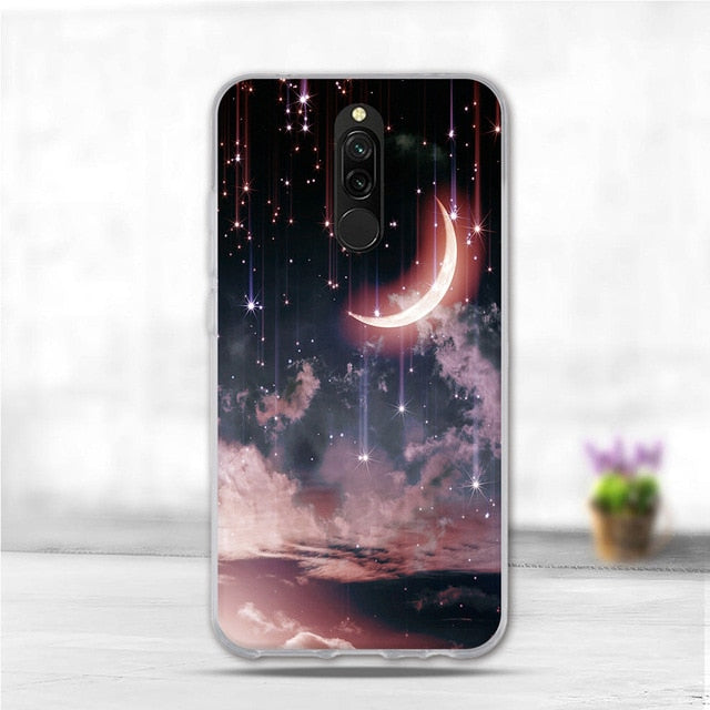 Soft Case For Xiaomi Redmi 8 Case Silicone TPU Back Cover For Redmi 8A Case Flower Animal Phone Funda Coque For Xiomi Redmi 8 A