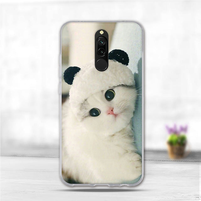 Soft Case For Xiaomi Redmi 8 Case Silicone TPU Back Cover For Redmi 8A Case Flower Animal Phone Funda Coque For Xiomi Redmi 8 A