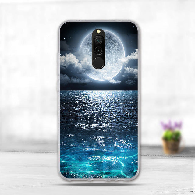 Soft Case For Xiaomi Redmi 8 Case Silicone TPU Back Cover For Redmi 8A Case Flower Animal Phone Funda Coque For Xiomi Redmi 8 A