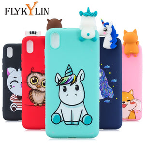 FLYKYLIN 3D Doll Toy Case For Xiaomi Redmi 7A 7 8 8A Back Cover on Redmi K20 Phone Coque Redmi7 Soft Silicone Cartoon Shell Skin