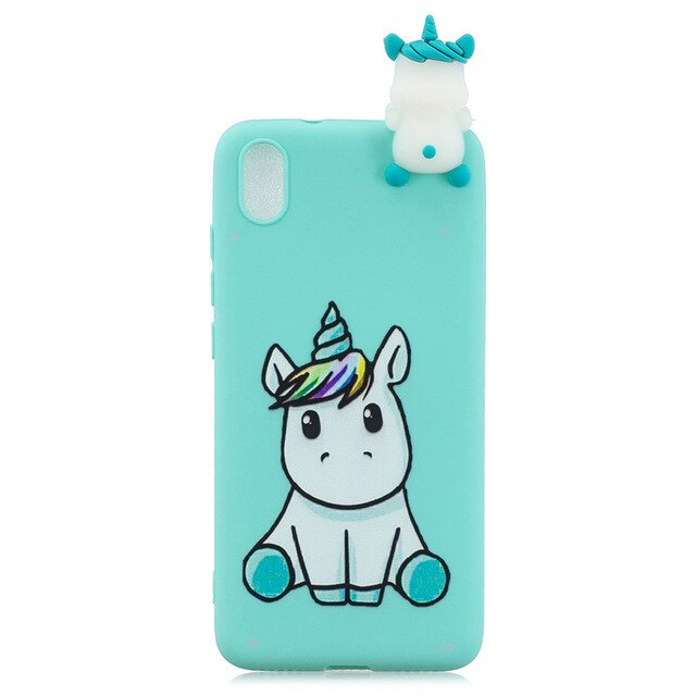 FLYKYLIN 3D Doll Toy Case For Xiaomi Redmi 7A 7 8 8A Back Cover on Redmi K20 Phone Coque Redmi7 Soft Silicone Cartoon Shell Skin