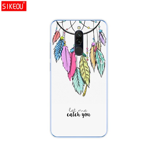 silicon case for xiaomi redmi 8 cases full protection soft tpu back cover on redmi 8 bumper hongmi 8 phone shell bag coque cute