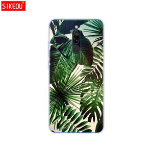 silicon case for xiaomi redmi 8 cases full protection soft tpu back cover on redmi 8 bumper hongmi 8 phone shell bag coque cute