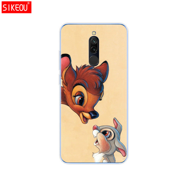 silicon case for xiaomi redmi 8 cases full protection soft tpu back cover on redmi 8 bumper hongmi 8 phone shell bag coque cute