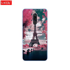 silicon case for xiaomi redmi 8 cases full protection soft tpu back cover on redmi 8 bumper hongmi 8 phone shell bag coque cute