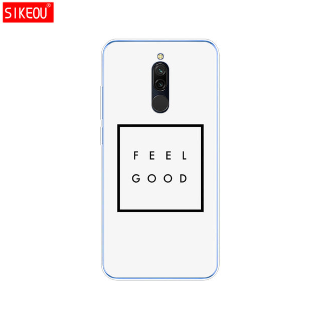 silicon case for xiaomi redmi 8 cases full protection soft tpu back cover on redmi 8 bumper hongmi 8 phone shell bag coque cute