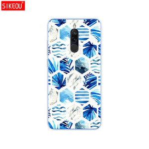 silicon case for xiaomi redmi 8 cases full protection soft tpu back cover on redmi 8 bumper hongmi 8 phone shell bag coque cute