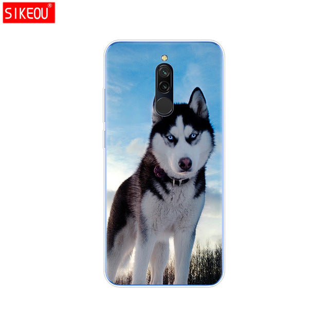 silicon case for xiaomi redmi 8 cases full protection soft tpu back cover on redmi 8 bumper hongmi 8 phone shell bag coque cute