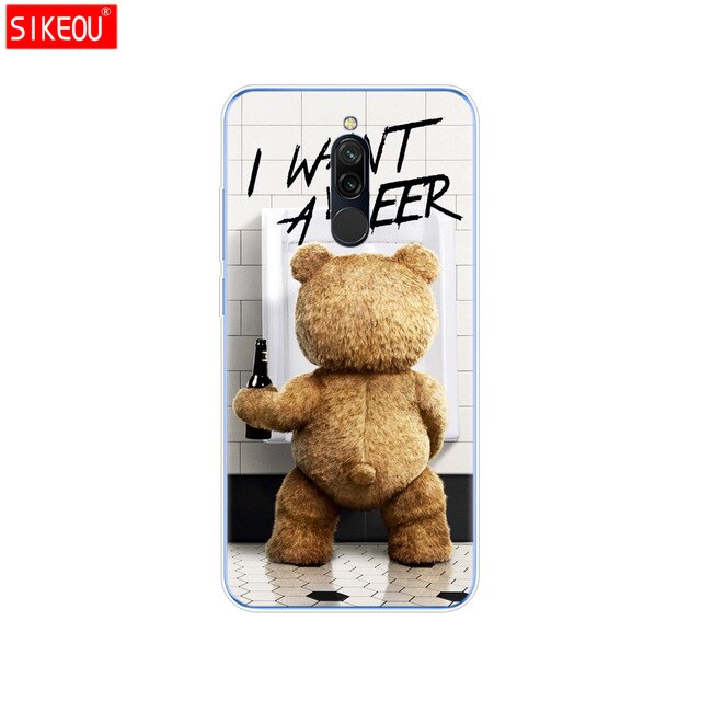 silicon case for xiaomi redmi 8 cases full protection soft tpu back cover on redmi 8 bumper hongmi 8 phone shell bag coque cute