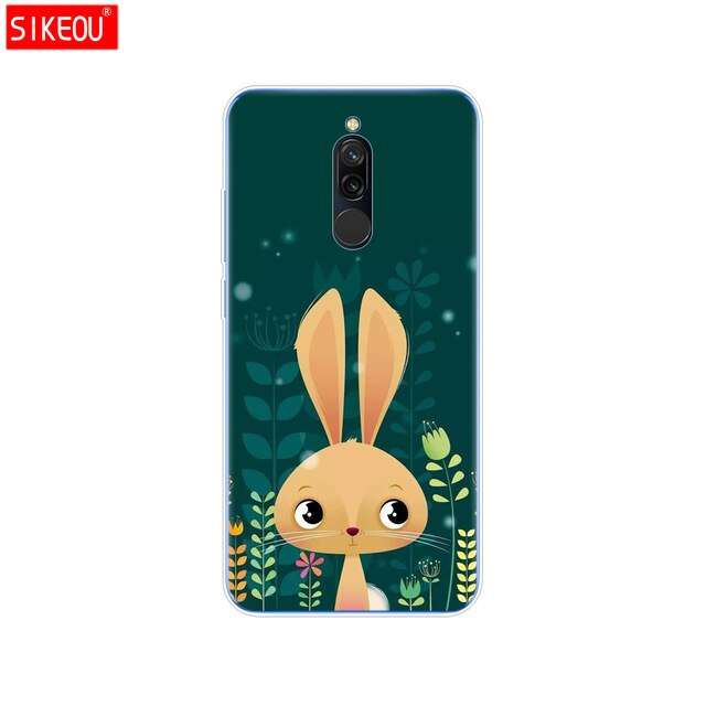 silicon case for xiaomi redmi 8 cases full protection soft tpu back cover on redmi 8 bumper hongmi 8 phone shell bag coque cute