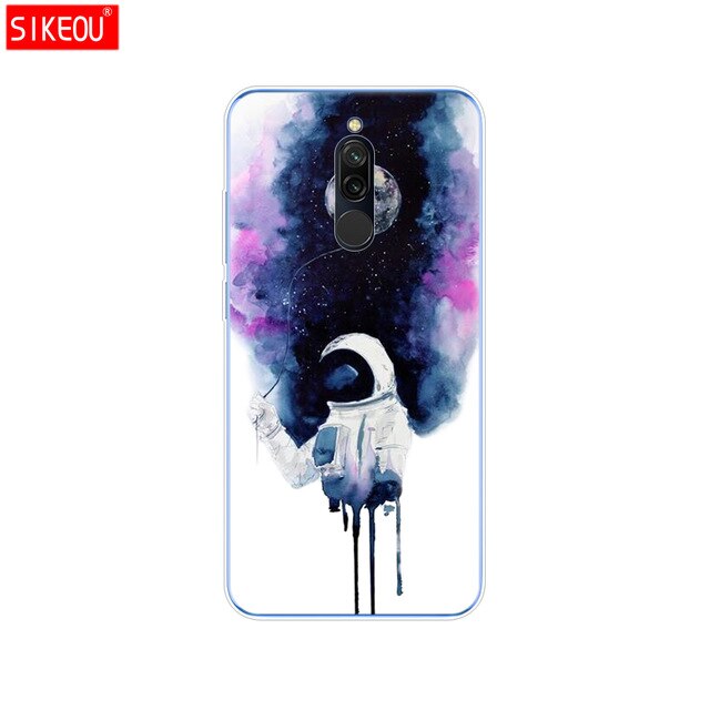 silicon case for xiaomi redmi 8 cases full protection soft tpu back cover on redmi 8 bumper hongmi 8 phone shell bag coque cute