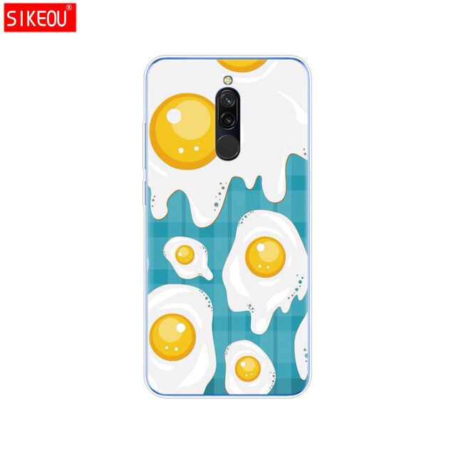 silicon case for xiaomi redmi 8 cases full protection soft tpu back cover on redmi 8 bumper hongmi 8 phone shell bag coque cute