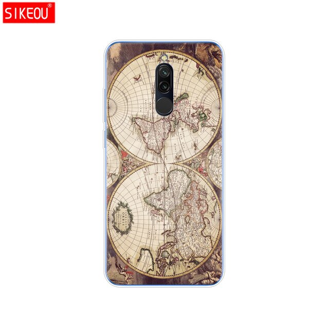 silicon case for xiaomi redmi 8 cases full protection soft tpu back cover on redmi 8 bumper hongmi 8 phone shell bag coque cute