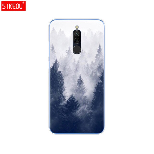 silicon case for xiaomi redmi 8 cases full protection soft tpu back cover on redmi 8 bumper hongmi 8 phone shell bag coque cute