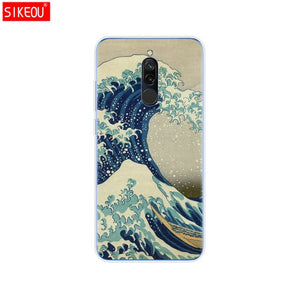 silicon case for xiaomi redmi 8 cases full protection soft tpu back cover on redmi 8 bumper hongmi 8 phone shell bag coque cute